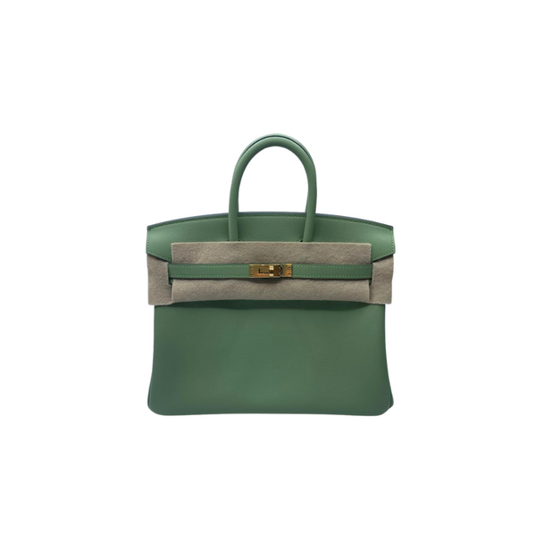 Birkin 25 cm - Vert Criquet